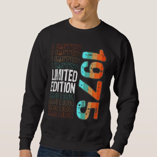 Sweatshirt Année de naissance vintage Retro 1975 (Devant)