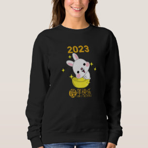 Sweatshirt Année du Lapin 2023 Zodiaque Chinois Nouvel An Lun
