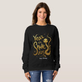 Sweatshirt Année du serpent chinois 2025 Zodiac (Devant entier)