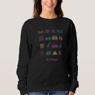 Sweatshirt Années 80 Vintage Rétro 80 Nostalgie Huitante