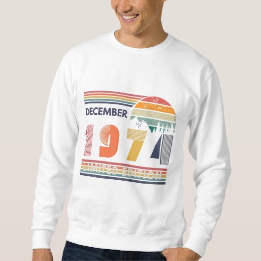 Sweatshirt Anniversaire 1974, 50e anniversaire (Devant)