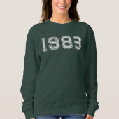Sweatshirt Anniversaire 1983 40e cadeau Vintage (Devant)