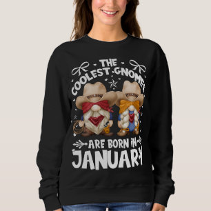 Sweatshirt Anniversaire Cowboy Gnomes Pour Les Filles Qui Son