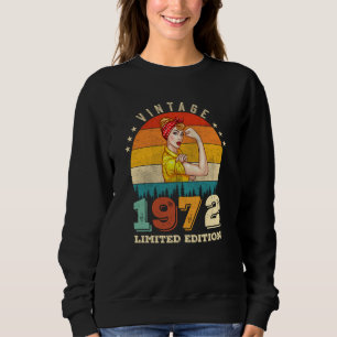 Sweatshirt anniversaire de 53 ans 1972 Vintage 53e anniversai