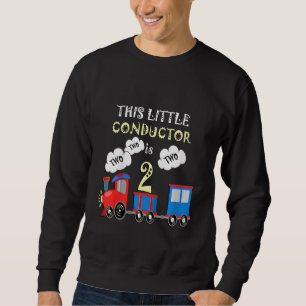 Sweatshirt Anniversaire de enfant 2 Ans Ce Petit Conducteur E