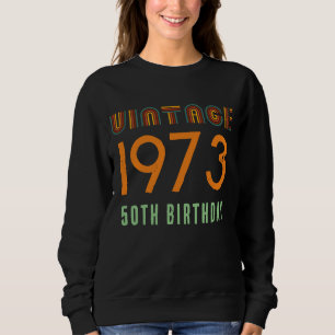 SWEATSHIRT ANNIVERSAIRE DE NAISSANCE VINTAGE PERSONNALISÉ ÂGE