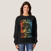 Sweatshirt Anniversaire du Trucker Retro C'est comme ça que j (Devant entier)