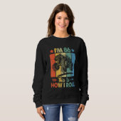 Sweatshirt Anniversaire du Trucker Retro C'est comme ça que j (Devant entier)