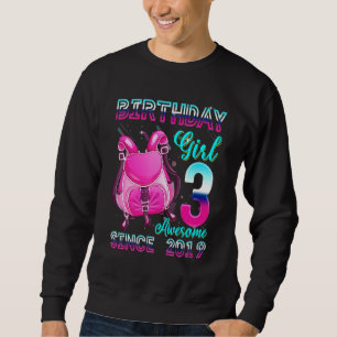Sweatshirt Anniversaire fille 3 depuis 2019 Pink sac à dos 3e