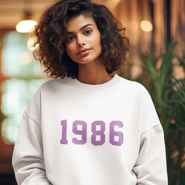 Sweatshirt Anniversaire | Moderne tendance stylish mignon vio