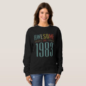 Sweatshirt Anniversaire Vintage 1983 (Devant entier)
