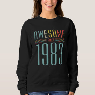 Sweatshirt Anniversaire Vintage 1983