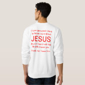 Sweatshirt Annoncez Jésus dans votre vie (Dos entier)