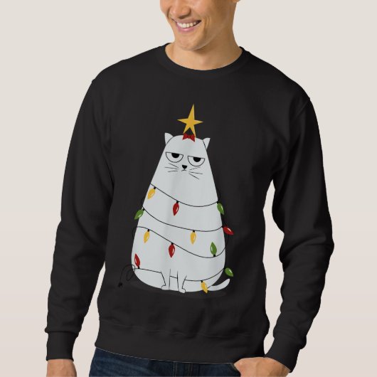 Sweatshirt Annoyed Funny Noël Chat Jour de Noël (Devant)