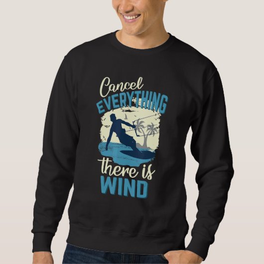 Sweatshirt Annuler Tout Il Y A Vent Kitesurf Kite S (Devant)