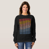 Sweatshirt Antananarivo City Groovy Retro (Devant entier)