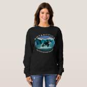 Sweatshirt Antarctica Orca Whale Iceberg Cool Antarctic Souve (Devant entier)