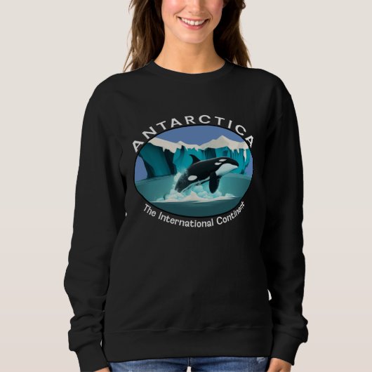 Sweatshirt Antarctica Orca Whale Iceberg Cool Antarctic Souve (Devant)