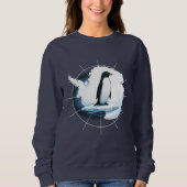 Sweatshirt Antarctica Penguin Emblem – Polar Explorer Design (Devant)