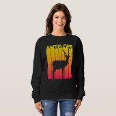 Sweatshirt Antelope Animal Costume Rétro (Devant entier)