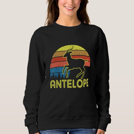 Sweatshirt Antelope Tee Antelope Vintage Retro Style coucher (Devant)