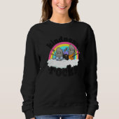 Sweatshirt Anti-Bullying Rainbow Hippie Music Teacher Kindnes (Devant)