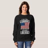 Sweatshirt Anti Socialist Communist Pro America Patriotic (Devant entier)