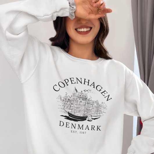 Sweatshirt Antique Copenhagen Denmark Scenery