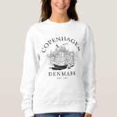 Sweatshirt Antique Copenhagen Denmark Scenery (Devant)