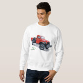 Sweatshirt antique de camion de chariot de (Devant entier)