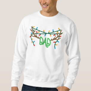 Sweatshirt Antlers de rennes de Noël Papa