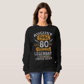 Sweatshirt Août 1942 80e anniversaire 80 ans (Devant entier)