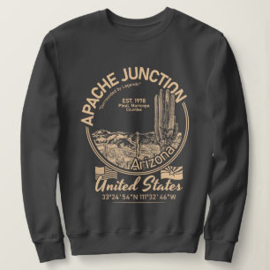 SWEATSHIRT APACHE JONCTION ARIZONA - DÉSERT - CACTUS