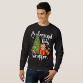 Sweatshirt APDL Professionnel Baby Wrapper Funny Christmas (Devant entier)