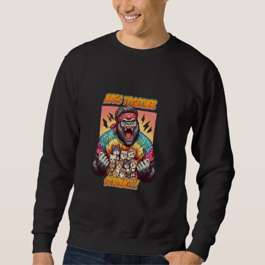 Sweatshirt Apes Together Strong ! ! ! Mème de Wall Street (Devant)