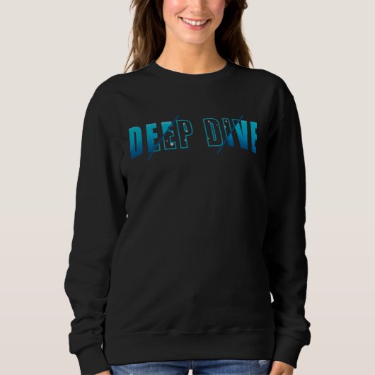 Sweatshirt Apnea Diver Scuba Diving Freedive DeepDive (Devant)