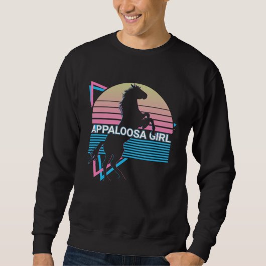 Sweatshirt Appaloosa Girl Retro (Devant)
