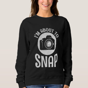 Sweatshirt Appareil Photo Sur Le Point De Capturer Photo Camé