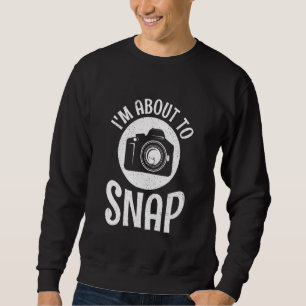 Sweatshirt Appareil Photo Sur Le Point De Capturer Photo Camé