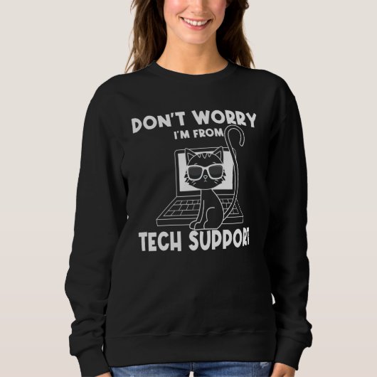 Sweatshirt Appel d'assistance technique Service d'assistance (Devant)