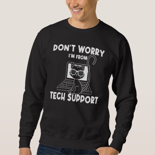 Sweatshirt Appel du service d'assistance informatique (Devant)