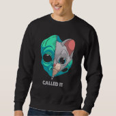 Sweatshirt Appelé Ça Alien Chat Pastel Goth Kitten Astronaut  (Devant)