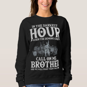 Sweatshirt Appelle-Moi Frère Valhalla Mythologie Nordique Nor