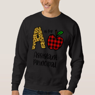 Sweatshirt Apple A Is For Assistant Principal Back To School