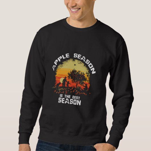 Sweatshirt Apple Season est la meilleure saison (Devant)