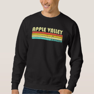 Sweatshirt Apple Valley Mn Minnesota City Home Roots Retro 80