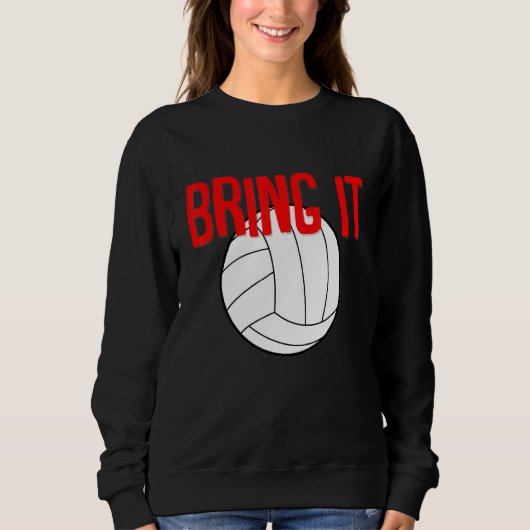 Sweatshirt Apportez-Le Volley-ball (Devant)