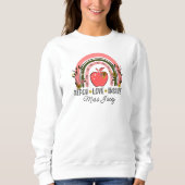 Sweatshirt Appréciation de l'enseignant de l'arc-en-ciel (Devant)