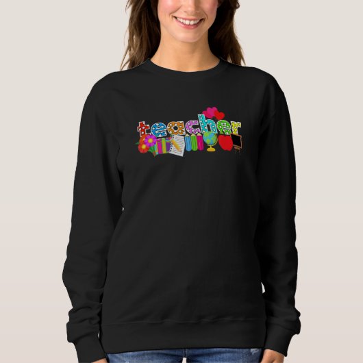 Sweatshirt Appréciation de l'enseignant Enseignant de l'école (Devant)