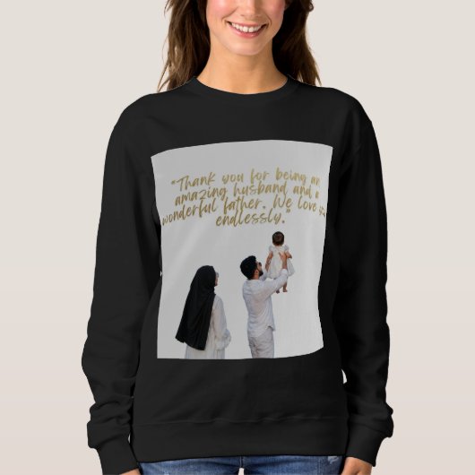 Sweatshirt Appréciation du mari et du père (Devant)